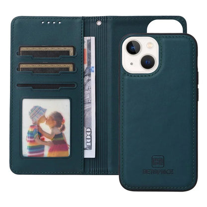 BETOPNICE 005 For iPhone 14 Plus Case Detachable 2-in-1 PU Leather Folio Flip Mobile Phone Shell