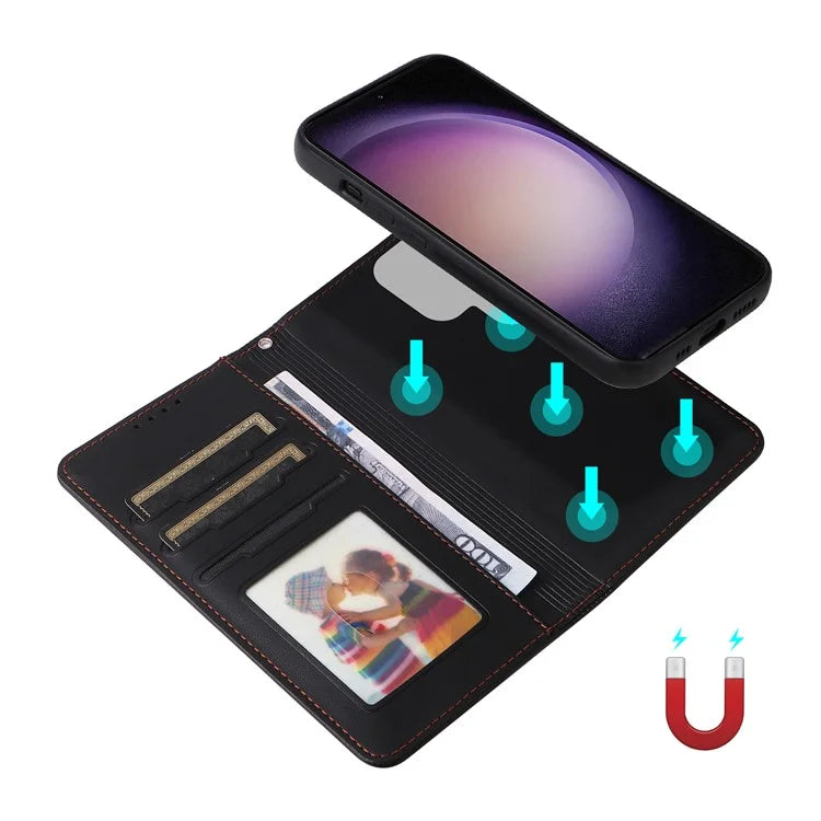 BETOPNICE 005 For Samsung Galaxy S23 Ultra Case Detachable 2-in-1 Leather Phone Anti-collision Shell