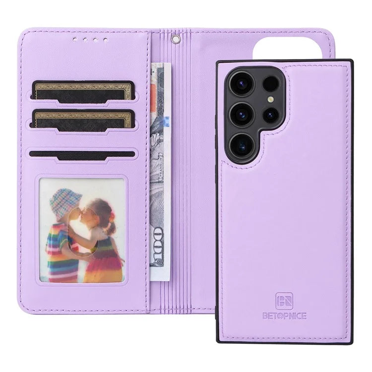 BETOPNICE 005 For Samsung Galaxy S23 Ultra Case Detachable 2-in-1 Leather Phone Anti-collision Shell