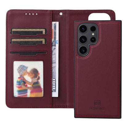 BETOPNICE 005 For Samsung Galaxy S23 Ultra Case Detachable 2-in-1 Leather Phone Anti-collision Shell