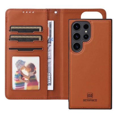 BETOPNICE 005 For Samsung Galaxy S23 Ultra Case Detachable 2-in-1 Leather Phone Anti-collision Shell