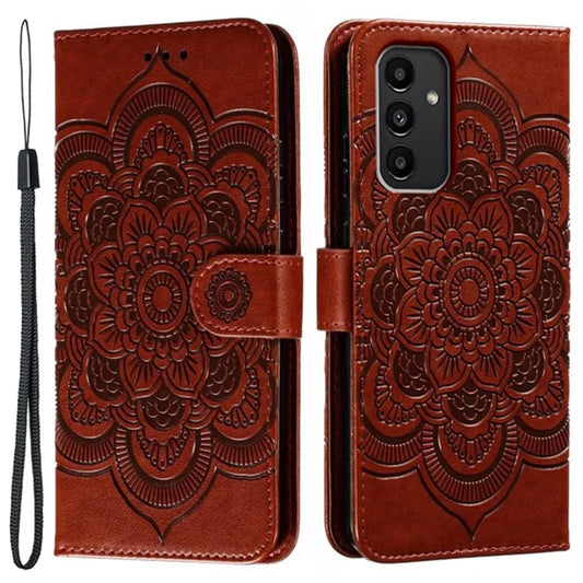 For Samsung Galaxy A14 4G / 5G Case Stand Cover Imprinted PU Leather Phone Wallet