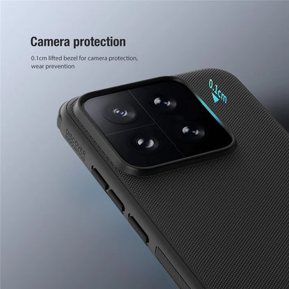 NILLKIN Super Frosted Shield Pro for Xiaomi 14 PC+TPU Matte Cover Anti-Fingerprint Phone Case