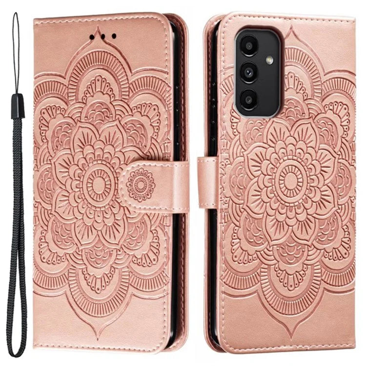 For Samsung Galaxy A54 5G PU Leather Wallet Stand Phone Case Imprinting Phone Shell