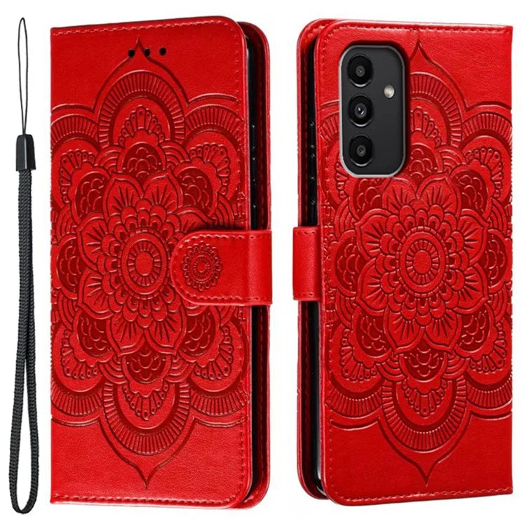 For Samsung Galaxy A54 5G PU Leather Wallet Stand Phone Case Imprinting Phone Shell