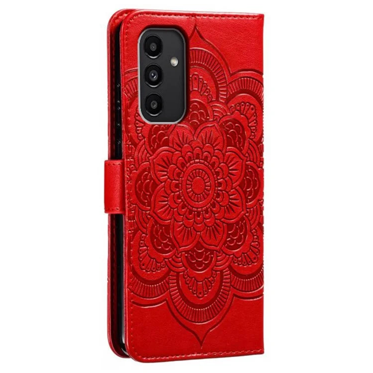 For Samsung Galaxy A54 5G PU Leather Wallet Stand Phone Case Imprinting Phone Shell