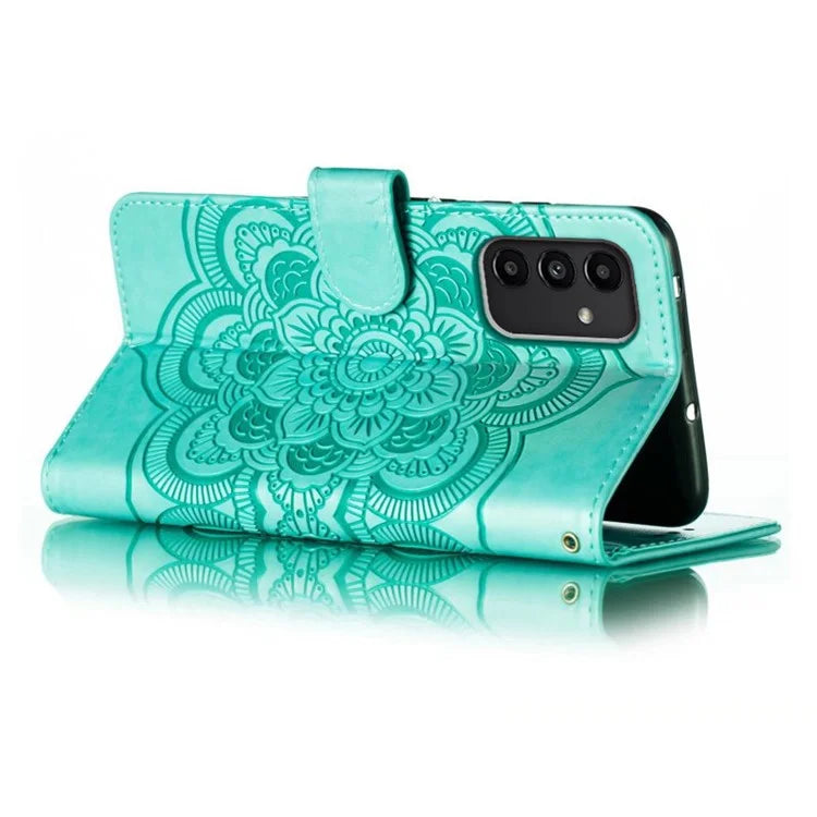 For Samsung Galaxy A54 5G PU Leather Wallet Stand Phone Case Imprinting Phone Shell