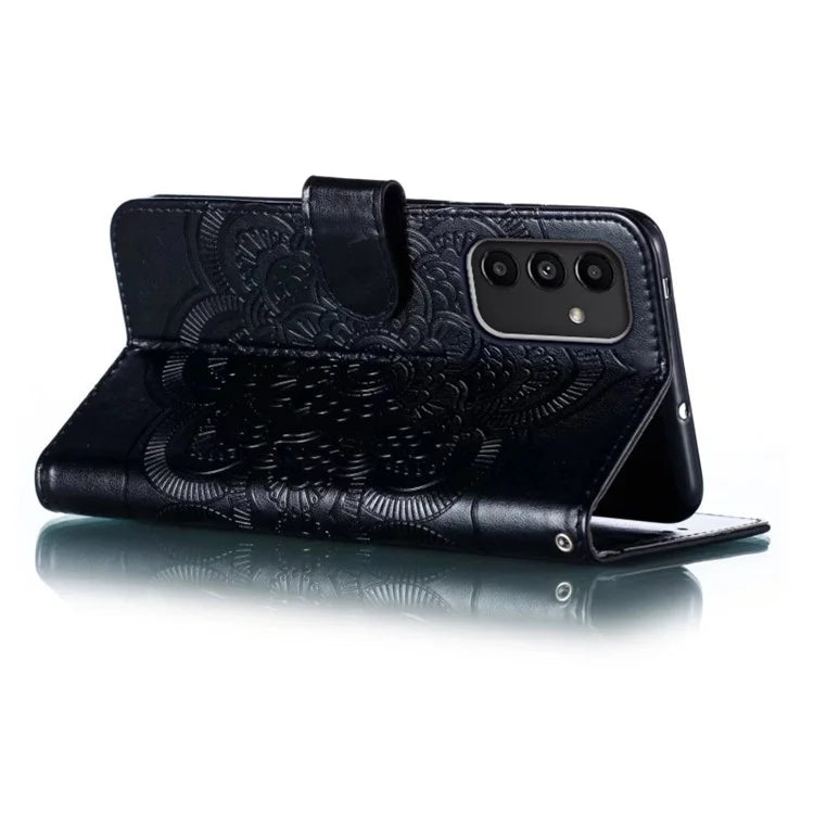 For Samsung Galaxy A54 5G PU Leather Wallet Stand Phone Case Imprinting Phone Shell