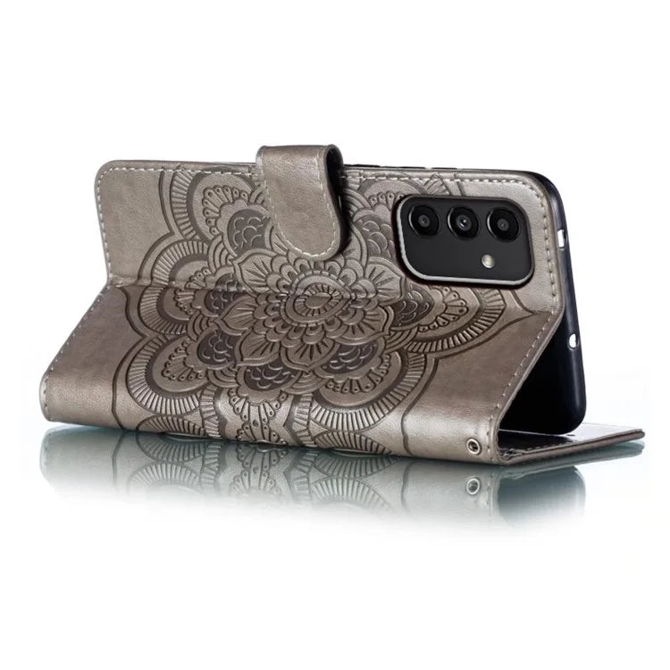 For Samsung Galaxy A54 5G PU Leather Wallet Stand Phone Case Imprinting Phone Shell