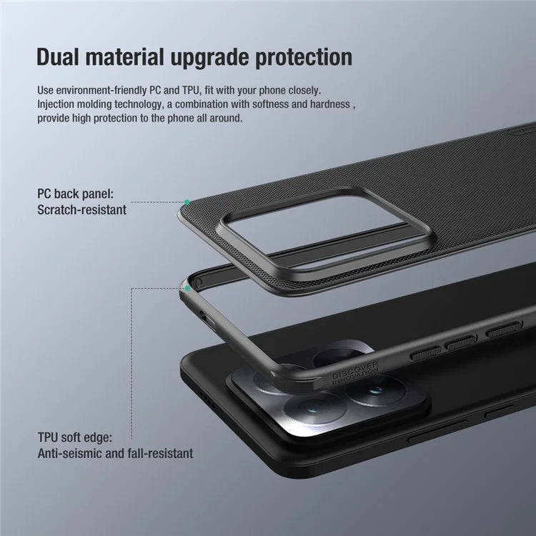 NILLKIN Super Frosted Shield Pro for Xiaomi 14 Pro Case Shockproof PC + TPU Matte Phone Cover
