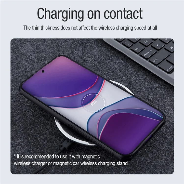 NILLKIN Frosted Shield Pro for Xiaomi 14 Case Magnetic Anti-drop PC+TPU Phone Cover