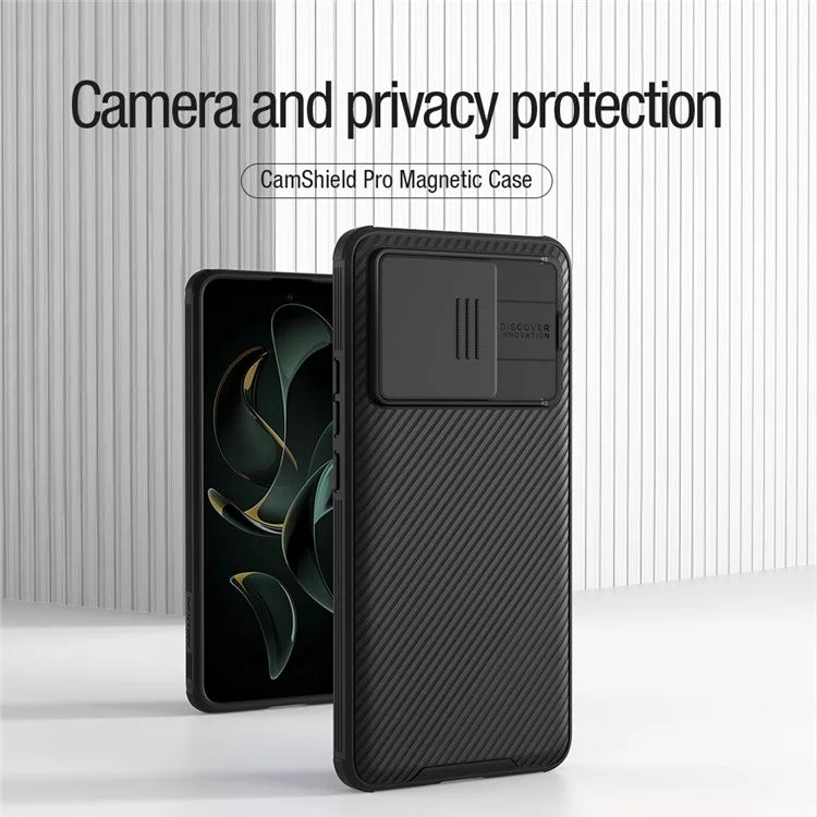NILLKIN CamShield Pro Series for Xiaomi Redmi K60 Ultra / 13T / 13T Pro Case Slide Camera Lens Lid Magnetic PC+TPU Cover