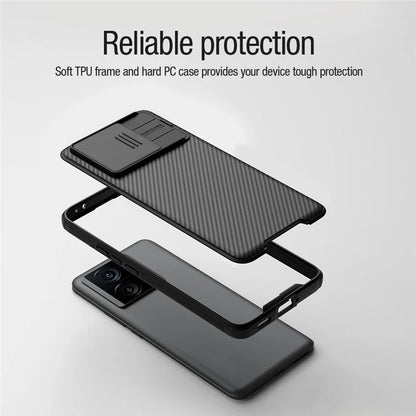 NILLKIN CamShield Pro Series for Xiaomi Redmi K60 Ultra / 13T / 13T Pro Case Slide Camera Lens Lid Magnetic PC+TPU Cover