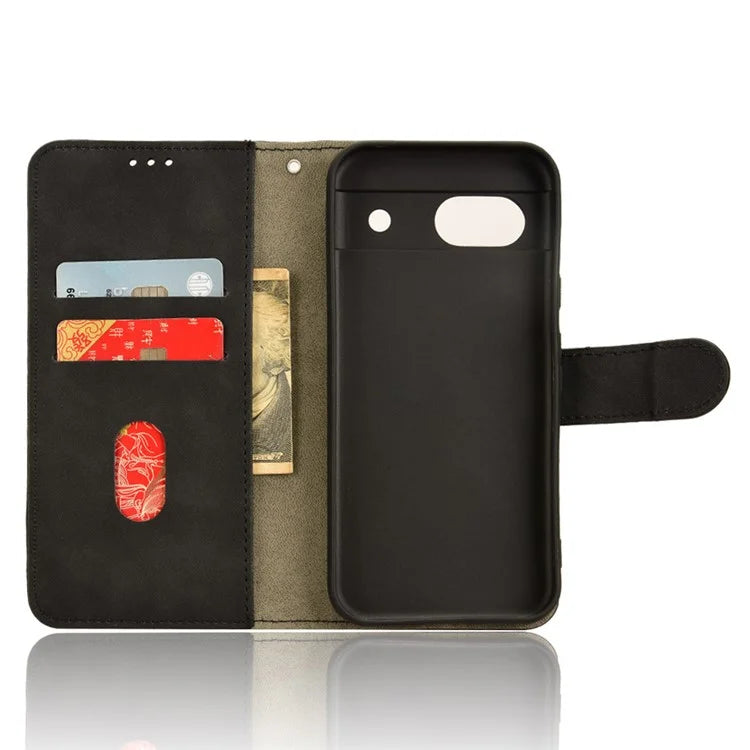 For Google Pixel 8a Phone Case PU Leather Wallet Shockproof Flip Mobile Phone Cover
