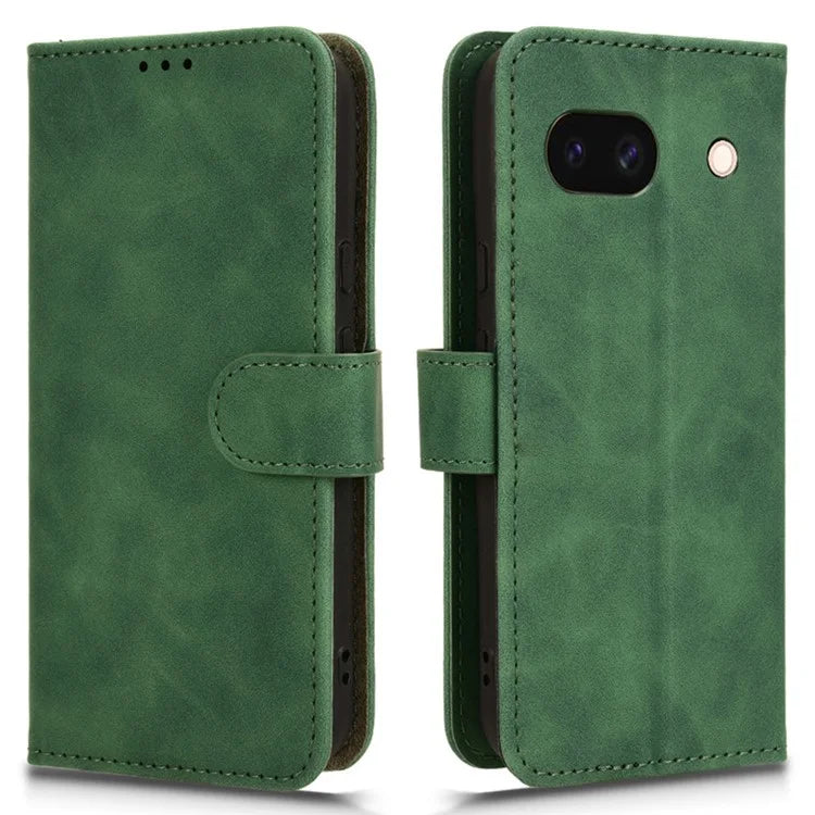 For Google Pixel 8a Phone Case PU Leather Wallet Shockproof Flip Mobile Phone Cover