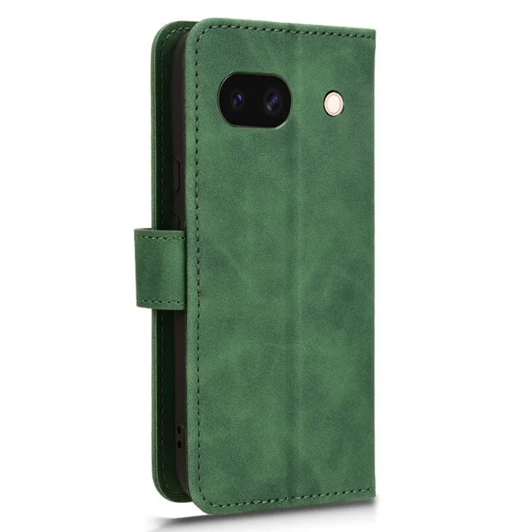 For Google Pixel 8a Phone Case PU Leather Wallet Shockproof Flip Mobile Phone Cover