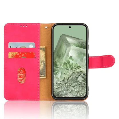 For Google Pixel 8a Phone Case PU Leather Wallet Shockproof Flip Mobile Phone Cover