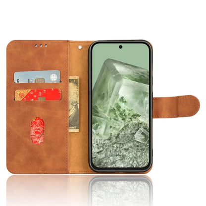 For Google Pixel 8a Phone Case PU Leather Wallet Shockproof Flip Mobile Phone Cover