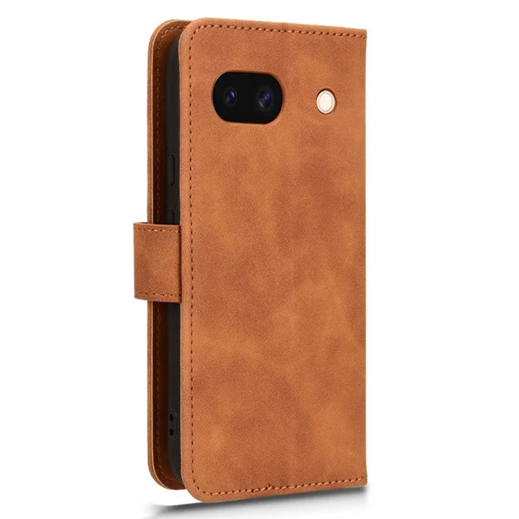 For Google Pixel 8a Phone Case PU Leather Wallet Shockproof Flip Mobile Phone Cover