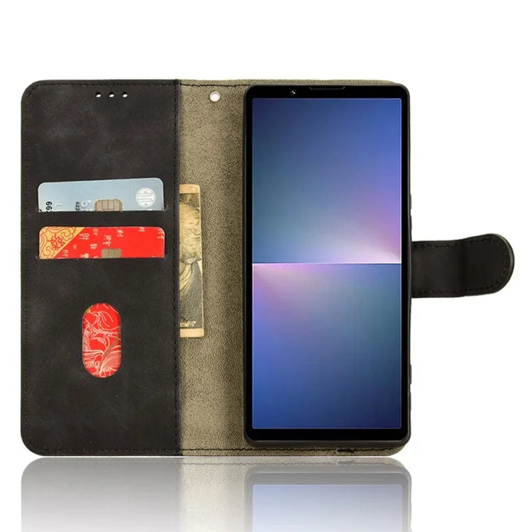 For Sony Xperia 5 V Case Shockproof PU Leather Wallet Flip Mobile Phone Cover
