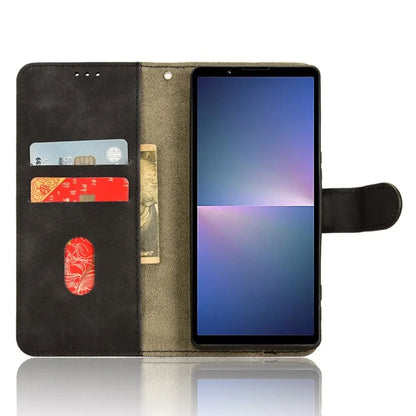 For Sony Xperia 5 V Case Shockproof PU Leather Wallet Flip Mobile Phone Cover