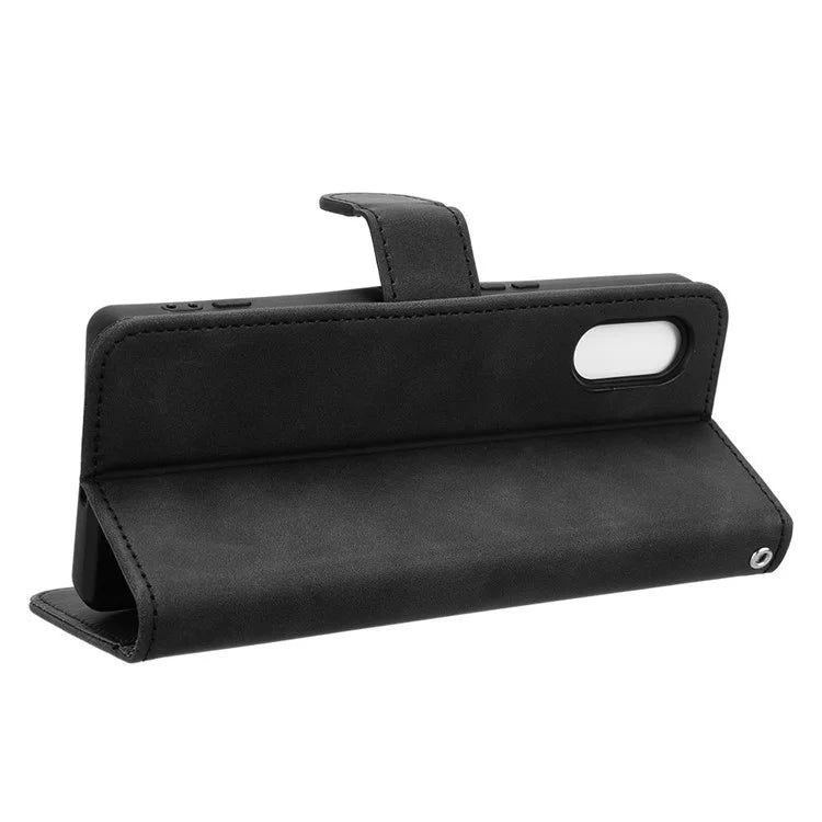 For Sony Xperia 5 V Case Shockproof PU Leather Wallet Flip Mobile Phone Cover