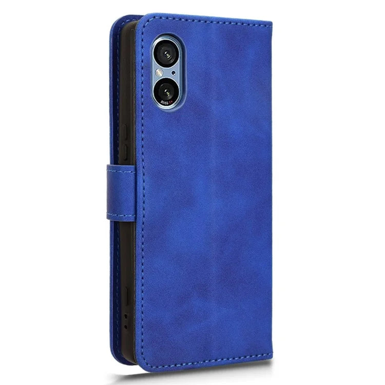 For Sony Xperia 5 V Case Shockproof PU Leather Wallet Flip Mobile Phone Cover