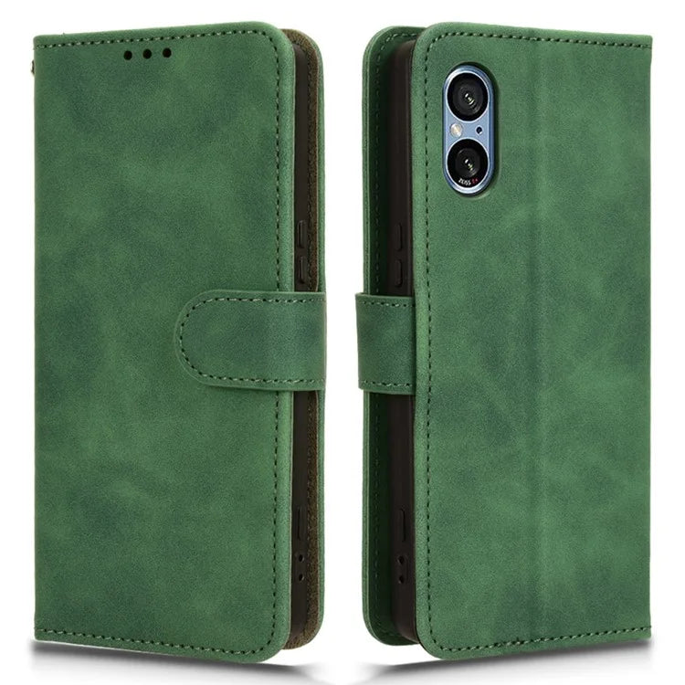 For Sony Xperia 5 V Case Shockproof PU Leather Wallet Flip Mobile Phone Cover