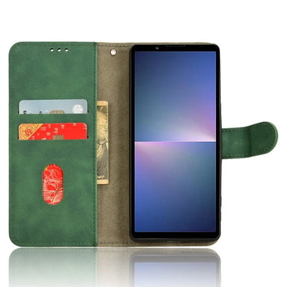 For Sony Xperia 5 V Case Shockproof PU Leather Wallet Flip Mobile Phone Cover