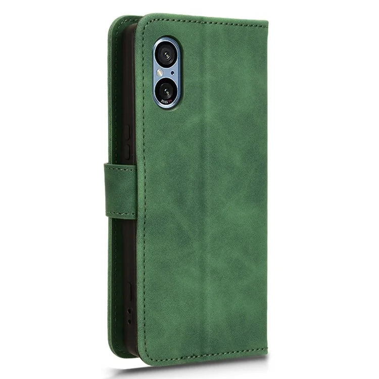 For Sony Xperia 5 V Case Shockproof PU Leather Wallet Flip Mobile Phone Cover