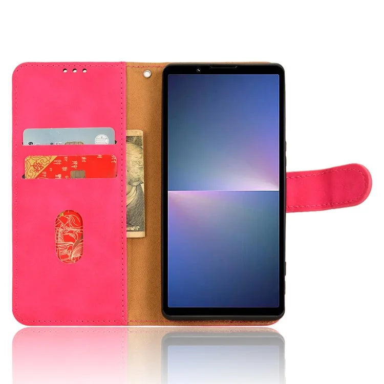 For Sony Xperia 5 V Case Shockproof PU Leather Wallet Flip Mobile Phone Cover