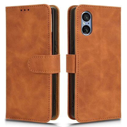 For Sony Xperia 5 V Case Shockproof PU Leather Wallet Flip Mobile Phone Cover