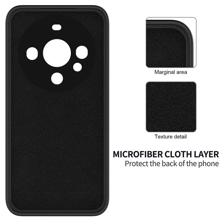 Liquid Silicone Phone Shell for Huawei Mate 60 Pro+ Case Slim Phone Cover with Strap