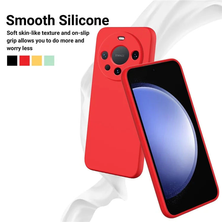 Liquid Silicone Phone Shell for Huawei Mate 60 Pro+ Case Slim Phone Cover with Strap