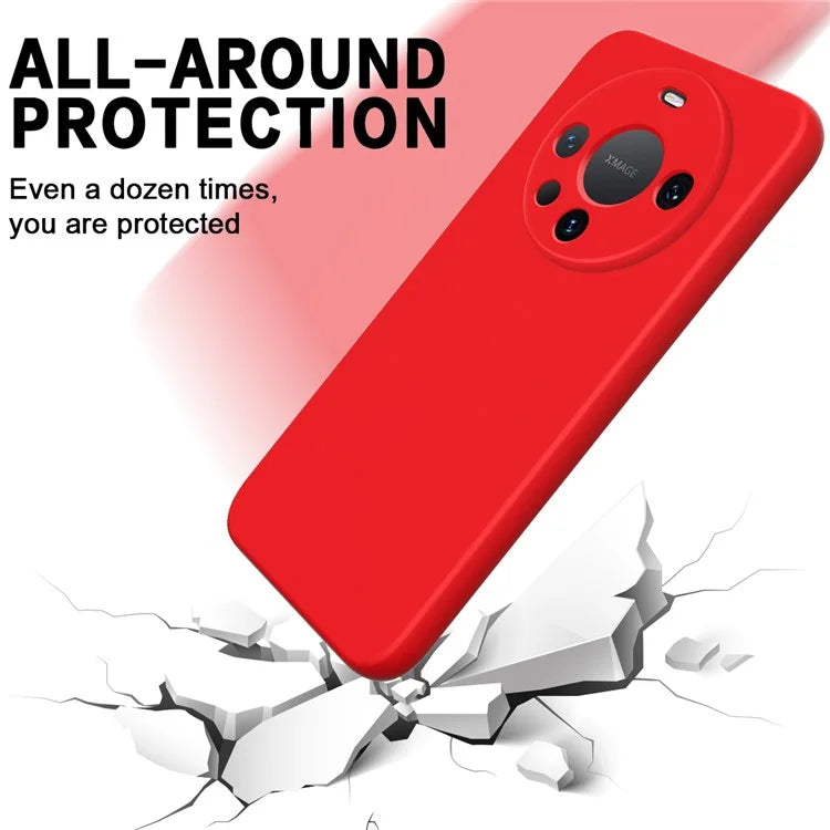 Liquid Silicone Phone Shell for Huawei Mate 60 Pro+ Case Slim Phone Cover with Strap