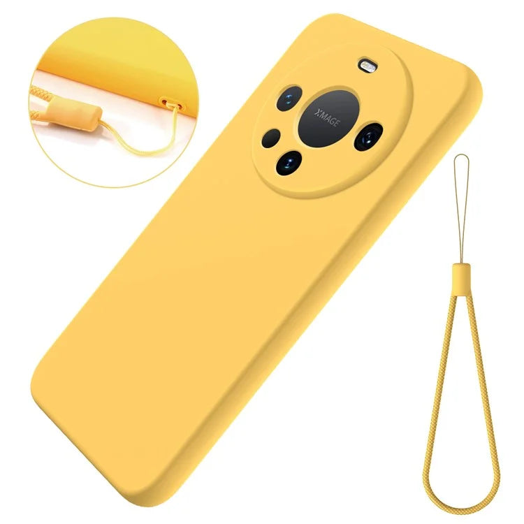 Liquid Silicone Phone Shell for Huawei Mate 60 Pro+ Case Slim Phone Cover with Strap