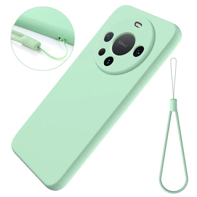 Liquid Silicone Phone Shell for Huawei Mate 60 Pro+ Case Slim Phone Cover with Strap