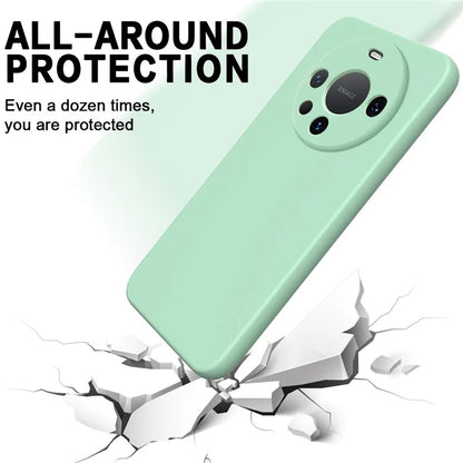 Liquid Silicone Phone Shell for Huawei Mate 60 Pro+ Case Slim Phone Cover with Strap