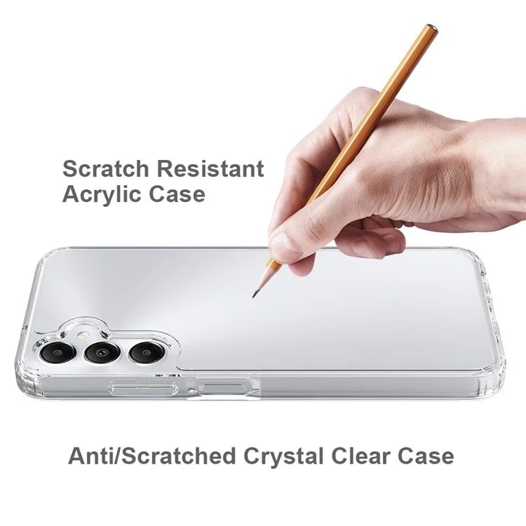 For Samsung Galaxy A05s 4G HD Transparent Cell Phone Case Acrylic + TPU Hybrid Phone Cover