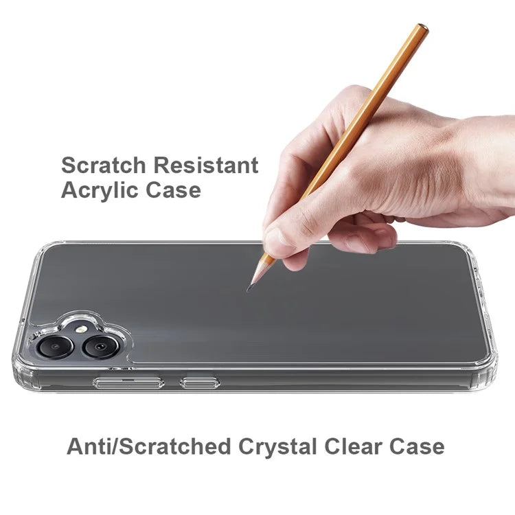 For Samsung Galaxy A05 4G Case Acrylic + TPU Shell Super Transparent Phone Cover