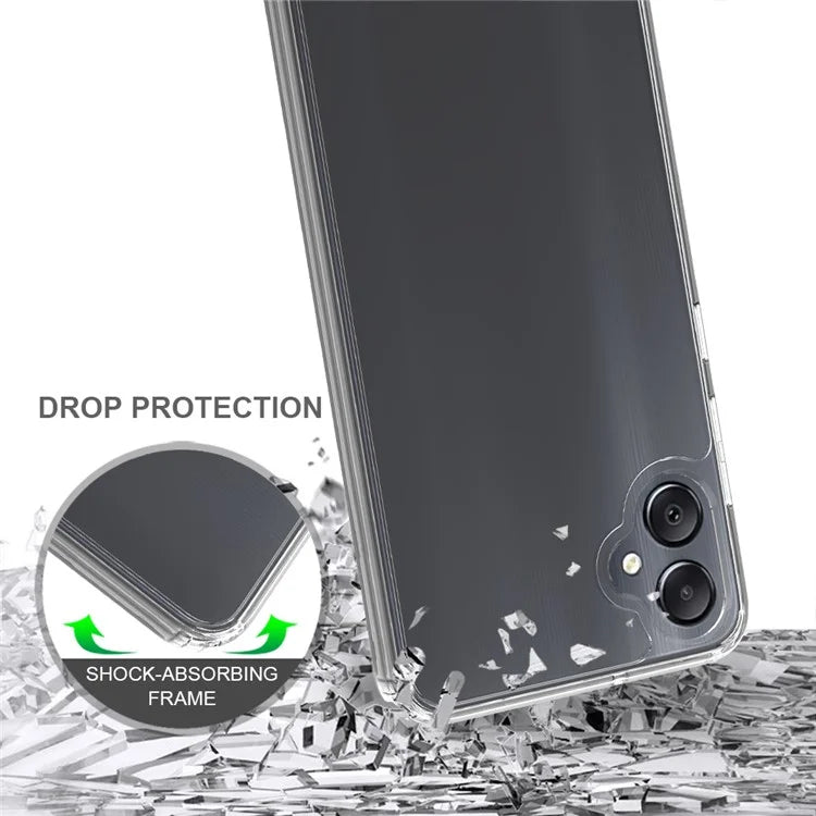 For Samsung Galaxy A05 4G Case Acrylic + TPU Shell Super Transparent Phone Cover