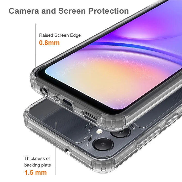 For Samsung Galaxy A05 4G Case Acrylic + TPU Shell Super Transparent Phone Cover
