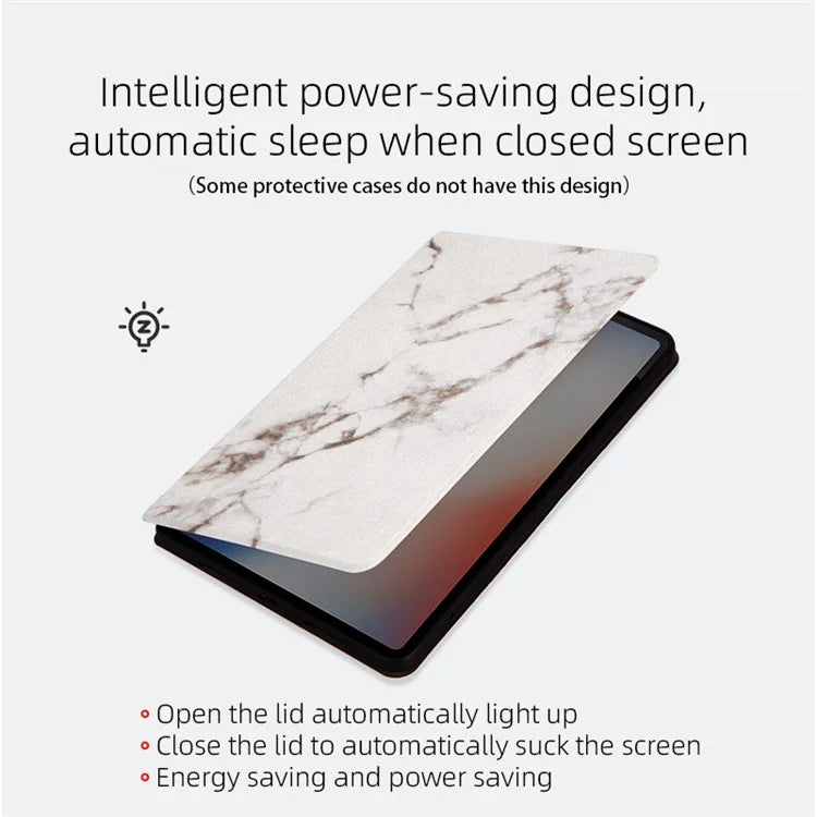 For Samsung Galaxy Tab A9+ Case PU Leather Stand Pattern Printing Stand Tablet Shell