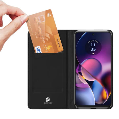 DUX DUCIS Skin Pro Series For Motorola Moto G54 5G / G54 Power Edition Case Card Slot Leather Phone Shell