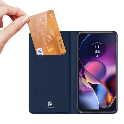 DUX DUCIS Skin Pro Series For Motorola Moto G54 5G / G54 Power Edition Case Card Slot Leather Phone Shell