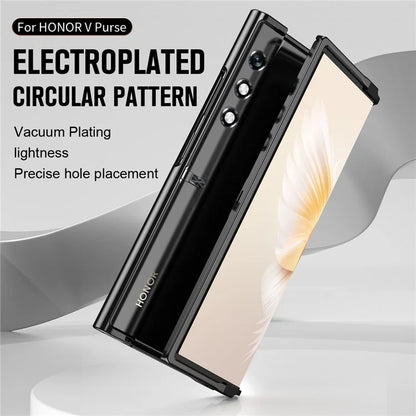 For Honor V Purse Case Hard PC Folding Protective Phone Cover