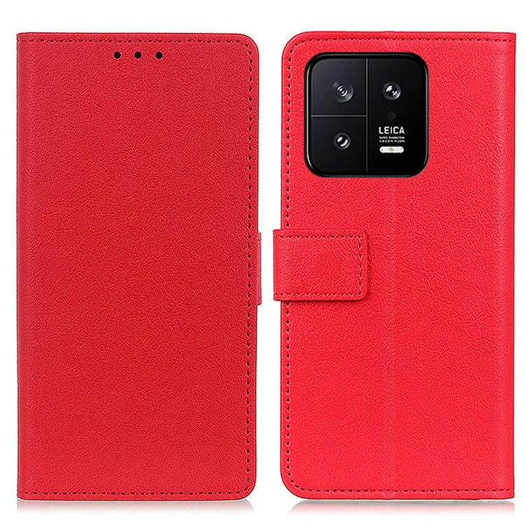 For Xiaomi 14 Case Book Style PU Leather Phone Cover Wallet Stand Shell