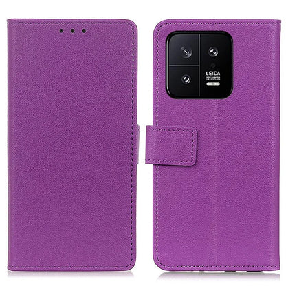 For Xiaomi 14 Case Book Style PU Leather Phone Cover Wallet Stand Shell