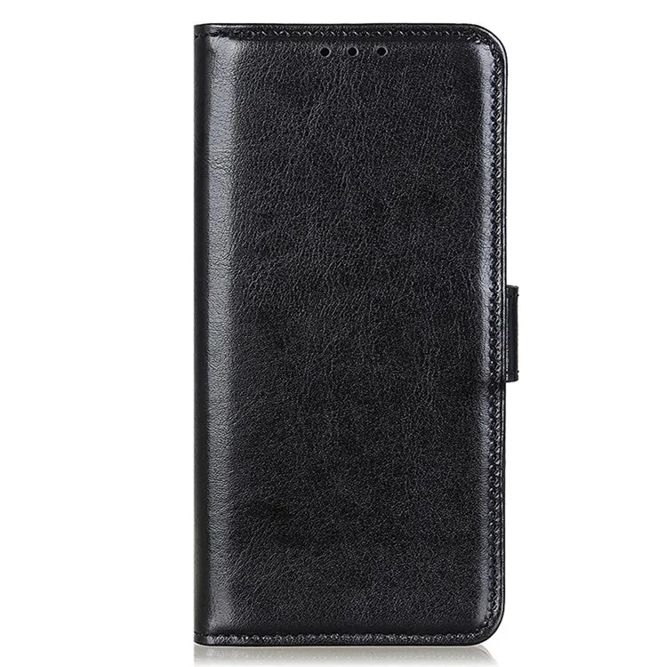For Xiaomi 14 Case Crazy Horse Texture Phone Cover Magnetic Clasp PU Leather Wallet Shell