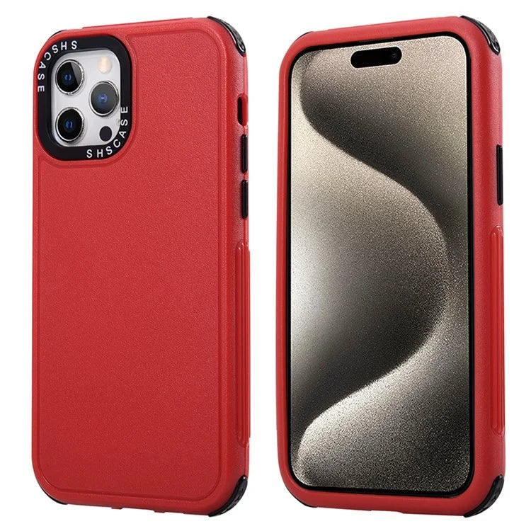 For  iPhone 15 Pro Max Phone Case 3-in-1 TPU + PC Anti-Drop Cover